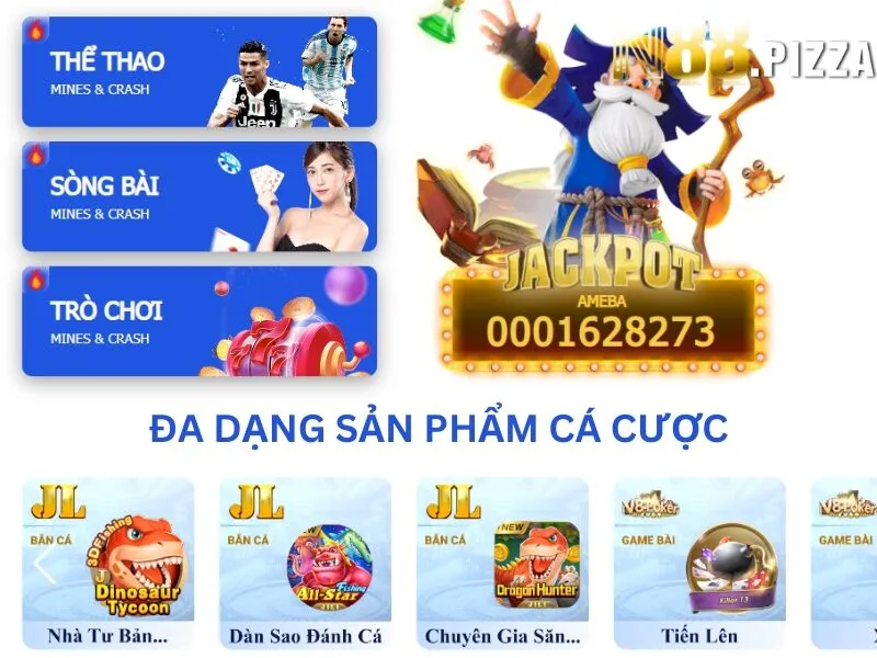 Đa dạng sản phẩm cá cược