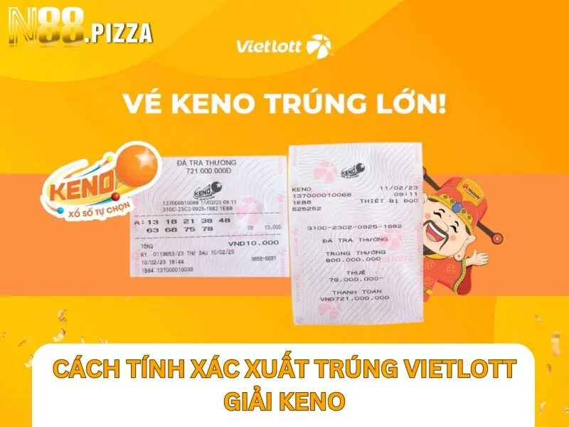 Cách tính xác suất trúng số Vietlott giải Keno